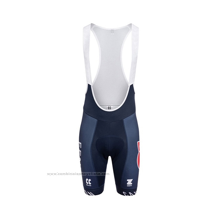 2022 Maillot Cyclisme Alpecin Fenix Profond Bleu Manches Courtes et Cuissard